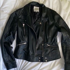 Zara faux leather jacket
